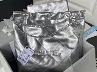 【AS3260-6】 CHANEL 22 シャネル バッグ コピー 22年新作 スモール ハンドバッグ シャイニー カーフスキン ショルダーバッグ AS3261