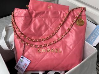 【AS3260-9】 CHANEL 22 シャネル バッグ スーパーコピー 22年新作 スモール ハンドバッグ シャイニー カーフスキン ショルダーバッグ AS3261