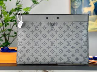 【M81385】 LOUIS VUITTON ルイヴィトン モノグラム･シャドウ バッグ コピー 22新作 ポシェット・ディスカバリー GM メンズ クラッチバッグ