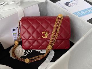 【AS3378-4】 CHANEL シャネル バッグ スーパーコピー 22年新作 ミニ フラップ バッグ ラムスキン レディース ショルダーバッグ 5色可選択