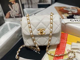 【AS3042-2】 CHANEL シャネル バッグ コピー 22年新作 ミニ フラップ バッグ グレインド カーフスキン レディース ショルダーバッグ