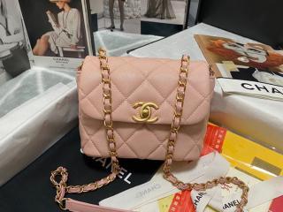 【AS3042-3】 CHANEL シャネル バッグ スーパーコピー 22年新作 ミニ フラップ バッグ グレインド カーフスキン レディース ショルダーバッグ