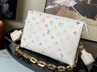 【M21209】 LOUIS VUITTON ルイヴィトン モノグラム・パターン バッグ スーパーコピー 22新作 COUSSIN クッサン PM レディース ショルダーバッグ ブロン