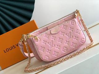 【M46093】 LOUIS VUITTON ルイヴィトン モノグラム・アンプラント バッグ コピー 22新作 ミュルティ・ポシェット・アクセソワール レディース ショルダーバッグ ライトピンク