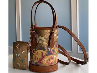 【M81724】 LOUIS VUITTON ルイヴィトン モノグラム バッグ スーパーコピー 22新作 ナノ・バケット レディース ショルダーバッグ