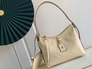 【M46293】 LOUIS VUITTON ルイヴィトン バッグ モノグラム・アンプラント コピー 22新作 CARRYALL キャリーオール ジップ NM PM レディース ショルダーバッグ クレーム