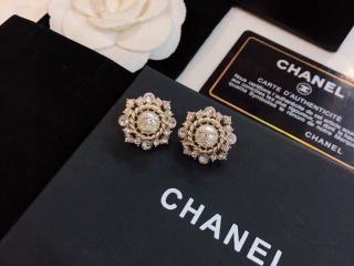 シャネル イヤリング ピアス メタル＆レジンパール