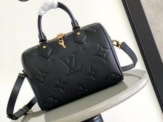 【M58951】 LOUIS VUITTON ルイヴィトン モノグラム･パターン バッグ コピー 23新作 SPEEDY スピーディ・バンドリエール 25 レディース ショルダーバッグ 3色可選択 ノワール