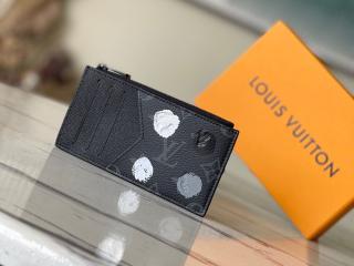 【M81930】 LOUIS VUITTON ルイヴィトン モノグラム・エクリプス 財布 コピー 23新作 LV × YK コインカード・ホルダー メンズ ラウンドファスナー財布