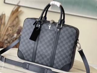 【N40445】 LOUIS VUITTON ルイヴィトン ダミエ・グラフィット バッグ スーパーコピー 23新作 VOYAGE NM ポルト ドキュマン・ヴォワヤージュ メンズ ビジネスバッグ