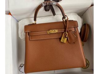 【Kelly25nflx07】 エルメス バッグ スーパーコピー Kelly ケリー 25 ハンドバッグ 内縫い レディース ショルダーバッグ ゴールド/シルバー金具 可選