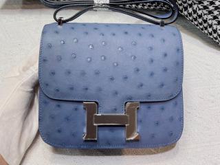 【Cst18Och03】 Hermes エルメス バッグ スーパーコピー Constance コンスタンス 18 ダチョウ レディース ショルダーバッグ