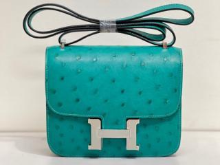 【Cst18Och04】 Hermes エルメス バッグ コピー Constance コンスタンス 18 ダチョウ レディース ショルダーバッグ