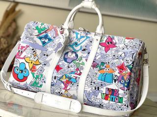【M21863】 LOUIS VUITTON ルイヴィトン モノグラム・コミック バッグ コピー 23新作 KEEPALL キーポル・バンドリエール 50 メンズ ボストンバッグ