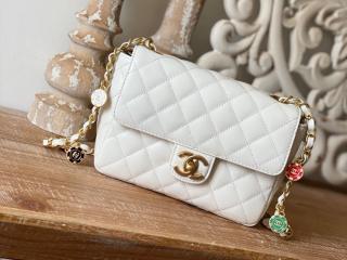 【AS3738/AS3737】 CHANEL シャネル バッグ コピー 23年新作 ミニ フラップ バッグ ラムスキン & エナメル レディース ショルダーバッグ