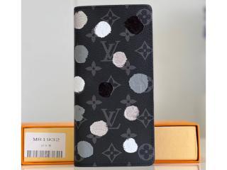 【M81932】 LOUIS VUITTON ルイヴィトン モノグラム・エクリプス 長財布 コピー 23新作 LV × YK brazza ポルトフォイユ・ブラザ 二つ折り財布