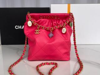 【AS3793-1】 CHANEL シャネル バッグ スーパーコピー 23年新作 bucket スモール バケット バッグ ラムスキン & レジン レディース ショルダーバッグ