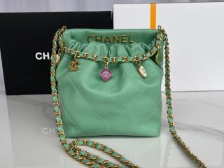 【AS3793-3】 CHANEL シャネル バッグ スーパーコピー 23年新作 bucket スモール バケット バッグ ラムスキン & レジン レディース ショルダーバッグ