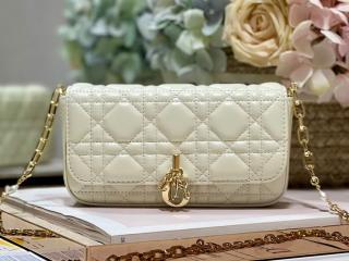 【S0977ONMJ-2】 DIOR ディオール バッグ スーパーコピー Lady Dior フォンポーチ カナージュ ラムスキン レディース ショルダーバッグ