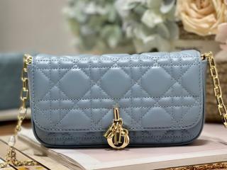【S0977ONMJ-3】 DIOR ディオール バッグ コピー Lady Dior フォンポーチ カナージュ ラムスキン レディース ショルダーバッグ