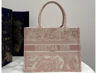 【M1296ZTDT_M956】 DIOR ディオール バッグ コピー Book Tote ミディアムバッグ トワル ドゥ ジュイ エンブロイダリー トートバッグ