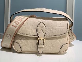【M46388】 LOUIS VUITTON ルイヴィトン モノグラム・アンプラント バッグ スーパーコピー 23新作 DIANE ディアヌ レディース ショルダーバッグ クレーム