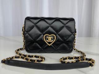 【AS3979-1】 CHANEL シャネル バッグ スーパーコピー 23年新作 ミニ フラップ バッグ ラムスキン & プレキシ ショルダーバッグ