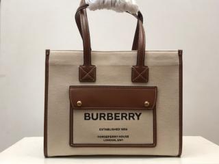 【80441291】 BURBERRY バーバリー バッグ スーパーコピー Freya ミニ フレヤトート レディース トートバッグ ナチュラル／タン