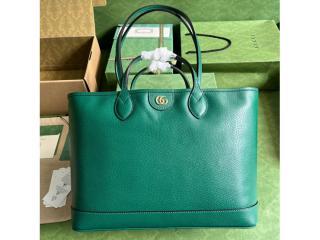 【739730 DJ20G 3120】 GUCCI グッチ バッグ コピー 23年新款 〔オフィディア〕 Ophidiaミディアム レディース トートバッグ ブラウン レザー