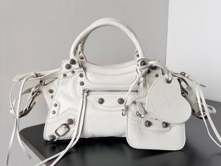 【Cagole-2】 BALENCIAGA バレンシアガ バッグ スーパーコピー Neo Cagole Xsハンドバッグ アリーナラムスキン アンティーク調シルバー金具