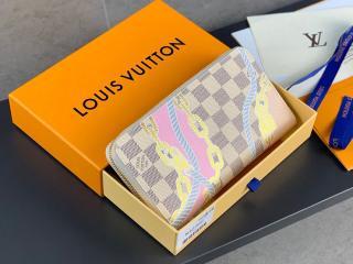 【N40480】 LOUIS VUITTON ルイヴィトン ダミエ・アズール 長財布 スーパーコピー 23新作 ジッピー・ウォレット レディース ラウンドファスナー財布