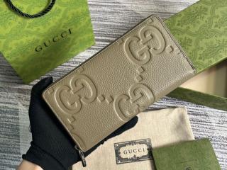 【739484-2】 GUCCI グッチ 長財布 スーパーコピー ジャンボGG ジップアラウンドウォレット レディース ラウンドファスナー財布