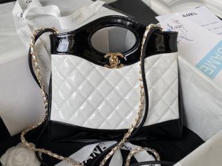 【AS4133-1】 CHANEL 31 シャネル バッグ スーパーコピー 23新作 ミニ ショッピング バッグ パテントカーフスキン レディース ショルダーバッグ