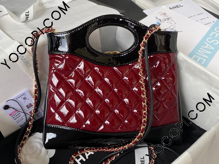 【美シルエット◎】CHANEL パテント スリングバック スリングバック シューズ - パテント カーフスキン、ネイビー
