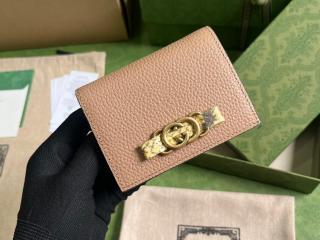 【746059-3】 GUCCI グッチ 財布 スーパーコピー 23新款 インターロッキングG パイソン ボウ付き ウォレット 二つ折り財布