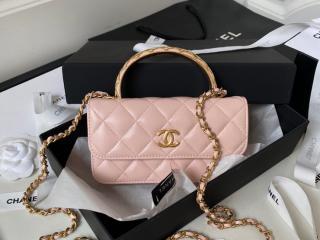 【AP3385-2】 CHANEL シャネル バッグ コピー 23秋冬 チェーン フラップ フォンケース ラムスキン レディース ショルダーバッグ