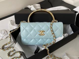 【AP3385-5】 CHANEL シャネル バッグ スーパーコピー 23秋冬 チェーン フラップ フォンケース ラムスキン レディース ショルダーバッグ
