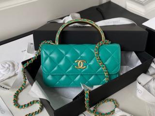 【AP3385-6】 CHANEL シャネル バッグ コピー 23秋冬 チェーン フラップ フォンケース ラムスキン レディース ショルダーバッグ