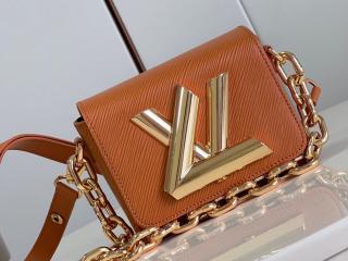 【M22297】 LOUIS VUITTON ルイヴィトン エピ バッグ コピー 23新作 Twist ツイスト ロック･XL レディース ショルダーバッグ ゴールドミエル