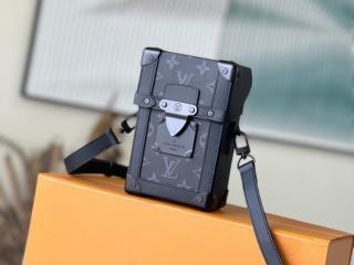 【M82077】 LOUIS VUITTON ルイヴィトン モノグラム・エクリプス バッグ コピー 23新作 VERTICAL TRUNK ヴェルティカル トランク・ウエアラブル ウォレット メンズ バッグ