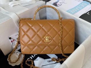【AS4233-5】 CHANEL シャネル バッグ コピー 23新作 ミニフラップバッグ カーフスキン レディース ショルダーバッグ AS4232