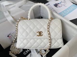 【A92990-2】 CHANEL シャネル バッグ スーパーコピー 23新作 ココハンドルバッグ キャビアスキンカーフレザー レディース ショルダーバッグ