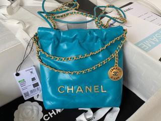 【AS3980-12】 CHANEL 22 シャネル バッグ スーパーコピー 23年新作 ミニ ハンドバッグ シャイニー カーフスキン レディース ショルダーバッグ