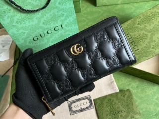 【723784-1】 GUCCI グッチ 長財布 コピー 23新款 GG Matelassé マトラッセ ジップアラウンドウォレット ラウンドファスナー財布