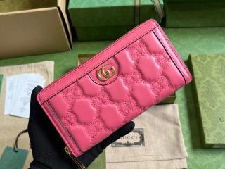 【723784-2】 GUCCI グッチ 長財布 スーパーコピー 23新款 GG Matelassé マトラッセ ジップアラウンドウォレット ラウンドファスナー財布