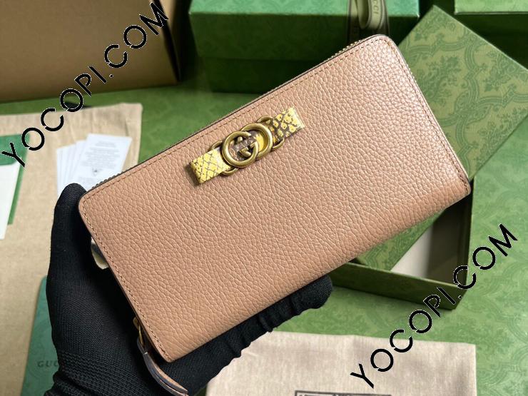 750458-3】 GUCCI グッチ 長財布 コピー 23新款 インターロッキングG