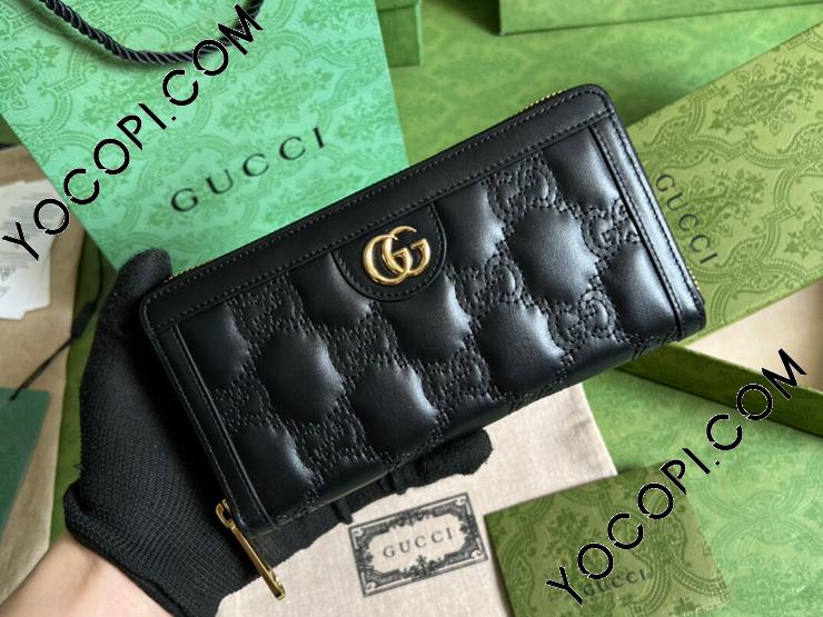 723784-1】 GUCCI グッチ 長財布 コピー 23新款 GG Matelassé