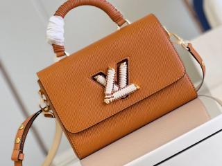 【M22229】 LOUIS VUITTON ルイヴィトン エピ バッグ スーパーコピー 23新作 TWIST ツイスト MM レディース ショルダーバッグ ゴールドミエル