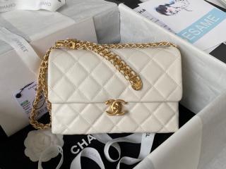 【AS3994-2】 CHANEL シャネル バッグ コピー 23年新作 スモール フラップバッグ カーフスキン レディース ショルダーバッグ 2サイズ可選択 AS3984