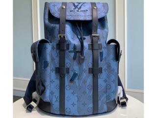 【M22636】 LOUIS VUITTON ルイヴィトン モノグラム･アクアガーデン バッグ スーパーコピー 23新作 CHRISTOPHER クリストファー MM メンズ バックパック